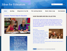 Tablet Screenshot of ideasforeducators.com